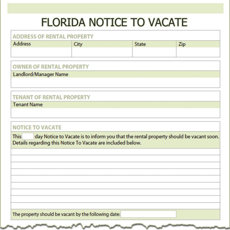 notice to vacate form
