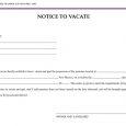 notice to vacate letter vacate notice