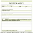 notice to vacate notice to vacate