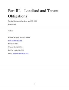 notice to vacate template landlord and tenant obligations