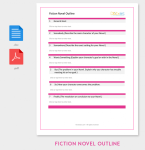 novel outline example fiction novel outline template