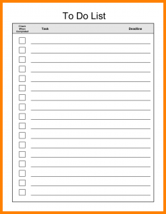 nursing resignation letter to do list template for word to do list template