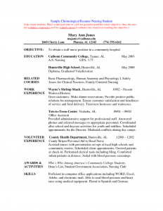 nursing student resume new grad nurse resume template 791x1024