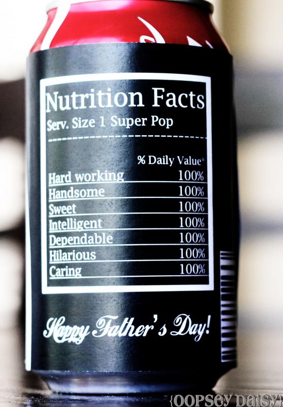 nutrition labels template