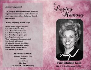 obituary template free rosario de medici funeralservicetemplate purple png