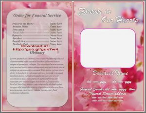 obituary template mother obituary template word