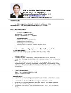 objective in resume for fresh graduate cecile resume