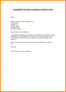 offer letter email job offer letter acceptance email sample unqualified job offer acceptance sample letter