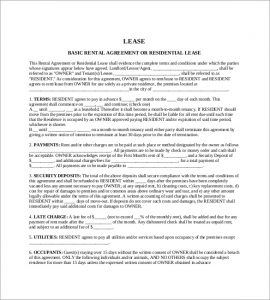 one page rental agreement basic rental agreement template pdf
