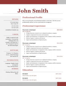 one page resume examples sample one page resume format template one page resume template