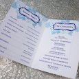 one page wedding program template ak x
