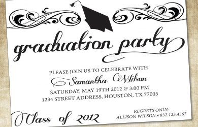 open house invitations templates graduation party invitations wording ideas