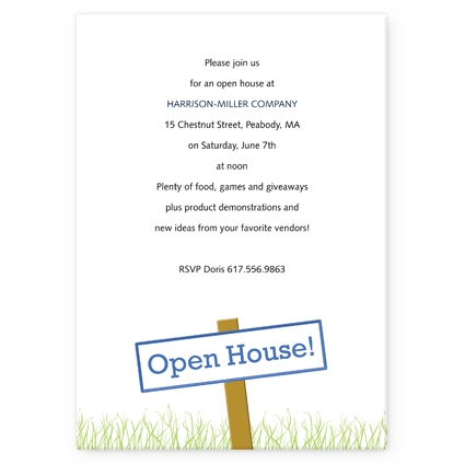 open house template