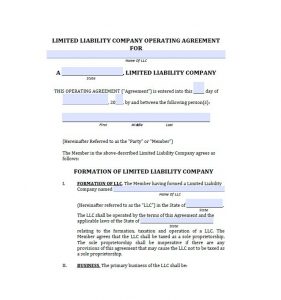 operating agreement template llc operating agreement template uxm