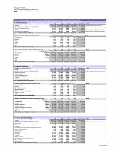 operating budget example annual operating budget template