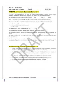operating manual template template credit policy and related sops pdf