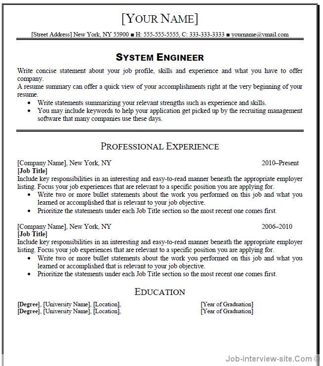 operation manager resume