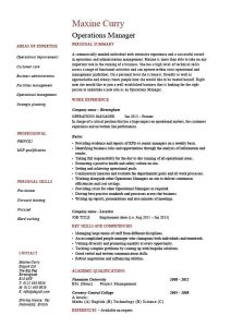 operation manager resume pic operations manager resume