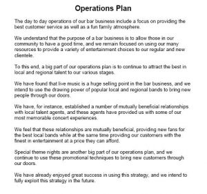 operational plan examples operational plan sample
