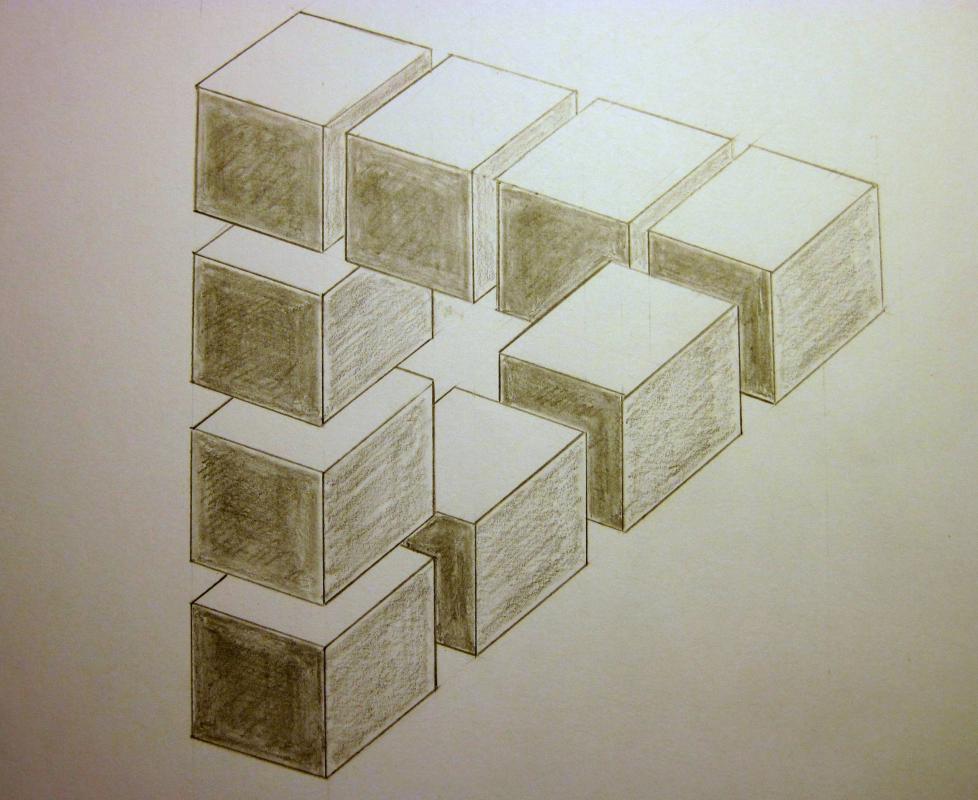 optical illusions drawings