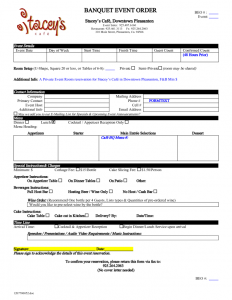order form template word catering event order