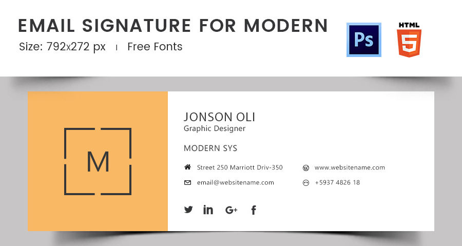 outlook signature templates