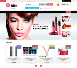 parallax website template beauty shop cosmetics perfume store html template