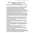 parenting plan examples top ten reasons to use parenting plan mediation in divorce