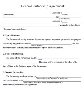 partnership agreement sample partnership agreement sample