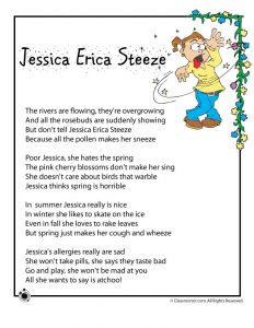 party planning templates funny kids poem
