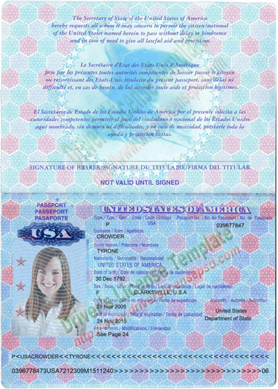 passport photo template psd