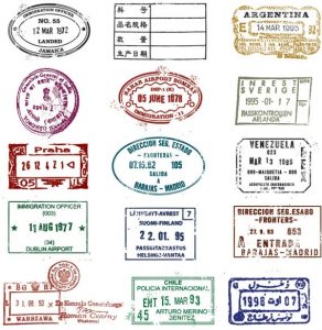 passport photo template psd passport stamp seal vector