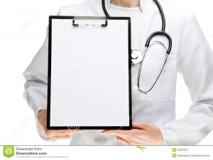 patient sign in sheet doctor s hands holding clipboard paper