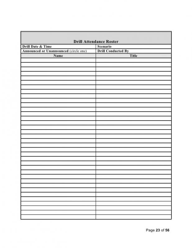 patient sign in sheets