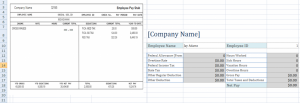 pay stub template excel free employee pay stub excel template x