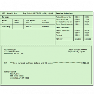 pay stub template excel pay stub sample