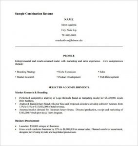 pdf resume template combination resume template pdf free downoad