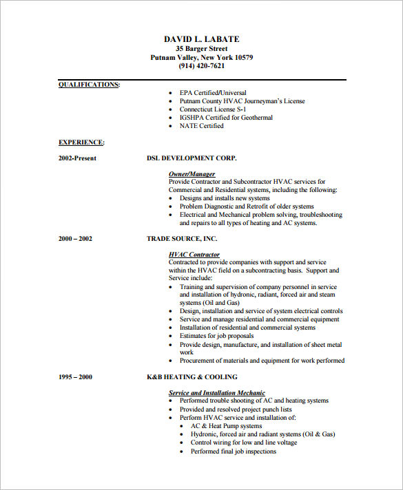 pdf resume template