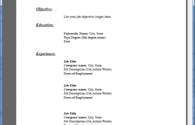 pdf resume template resumetemplate pdf