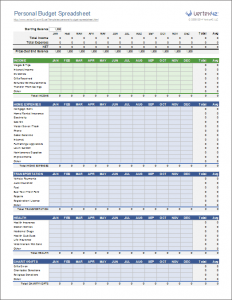 personal budget spreadsheet personal budget spreadsheet template