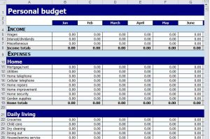 personal budget spreadsheet personal budget worksheet