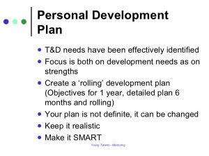 personal development plans example personal development plan mentoring
