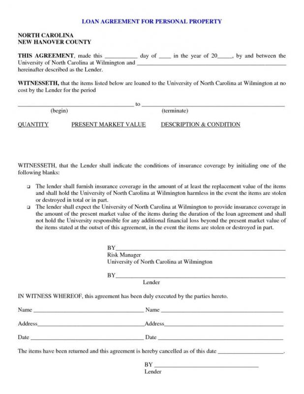 Personal Loan Agreement Pdf | Template Business