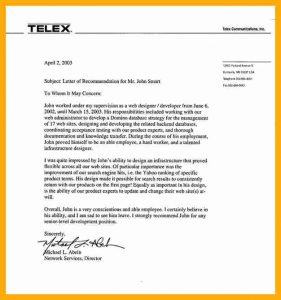 personal loan template recommendation letter for employee lortelexcommunications