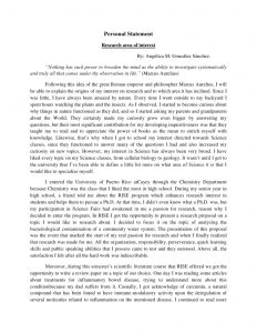 personal statement examples for graduate school personal statement angelica finished