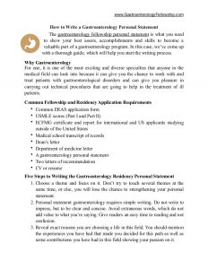 personal statements for graduate school how to write a gastroenterology personal statement