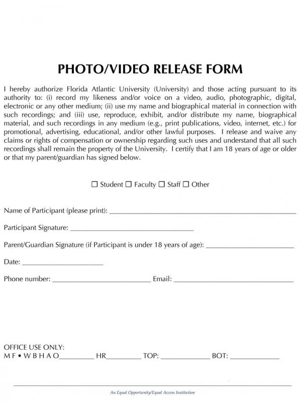 photo release form pdf