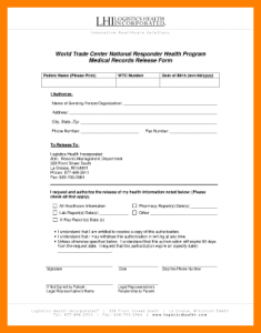 photography contract template standard medical records release form