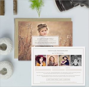 photography gift certificate photography gift certificate template download