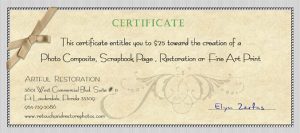 photography gift certificate template small gift certificate for